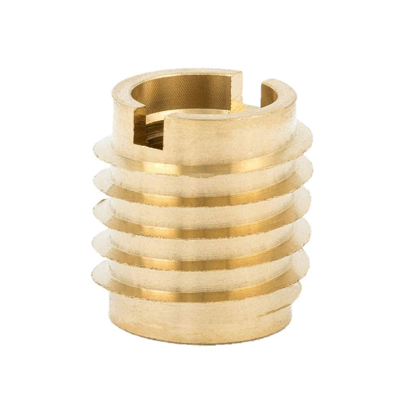 E-Z LOK 400-4 Threaded Insert, Brass, Knife Thread, 1/4"-20 Internal Threads, 0.500" Length (Pack of 25) 0.500" Length (Pack of 25) - NewNest Australia