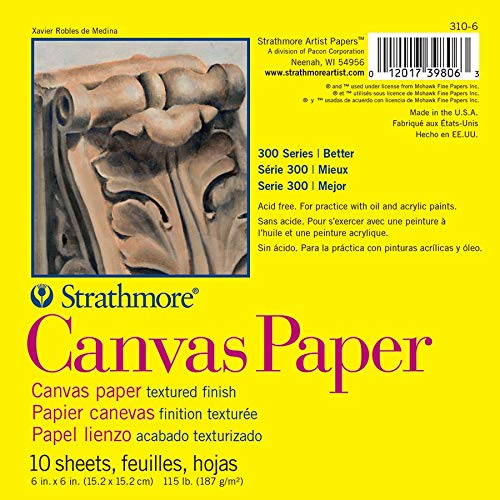 Strathmore (310-6) 300 Series Canvas Pad, 6"x6", 10 Sheets 6"x6" - NewNest Australia