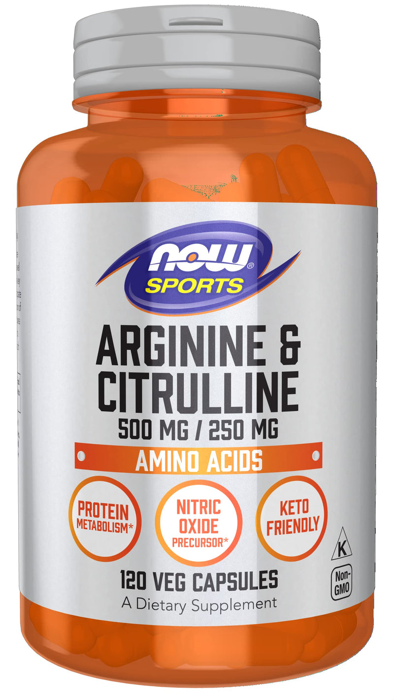 Now Foods Arginine & Citrulline Veg Capsules - NewNest Australia