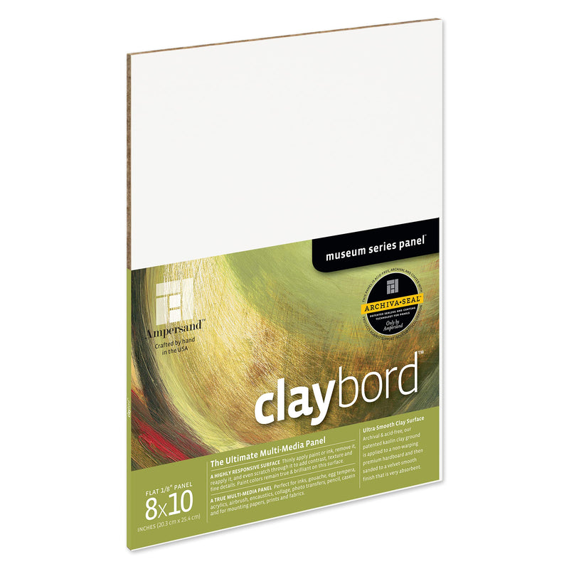 Ampersand Art Supply Wood Painting Panel: Museum Series Claybord, 1/8 Inch Depth - NewNest Australia