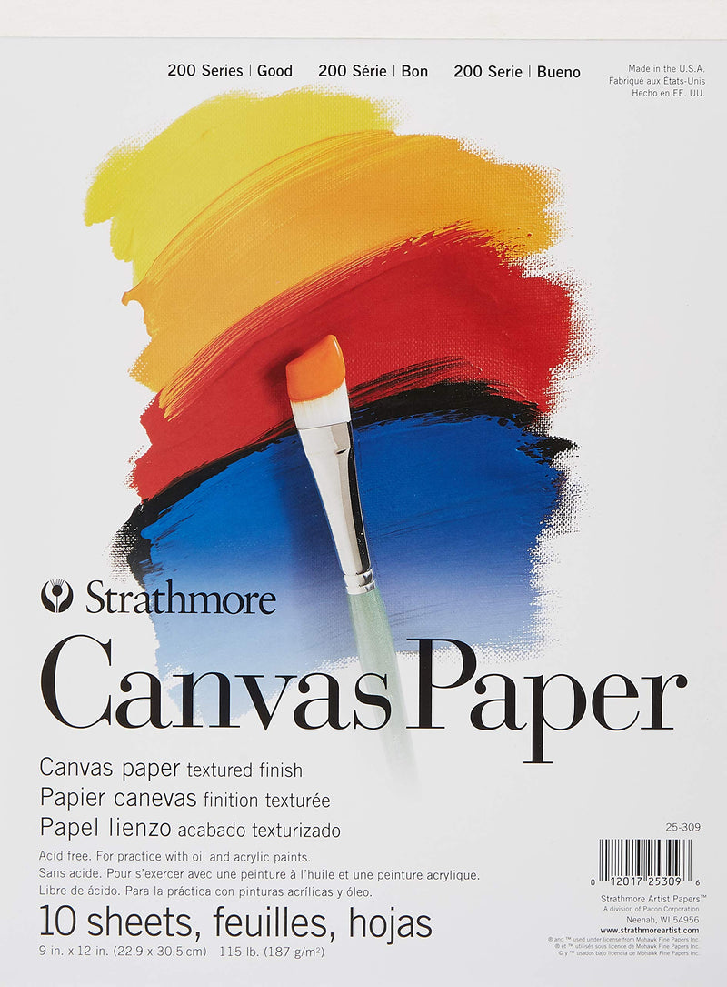Strathmore (25-309 200 Series Canvas Paper Pad, 9 x 12 9 x 12" - NewNest Australia