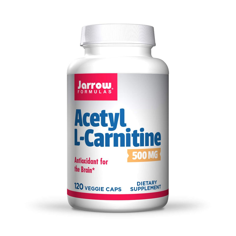 Jarrow Formulas Acetyl L-Carnitine 500 mg - 120 Veggie Caps - Antioxidant Protection for the Brain - Supports Energy Production & Metabolism - Heart & Cardiovascular Health - Up to 120 Servings 120 Count (Pack of 1) - NewNest Australia