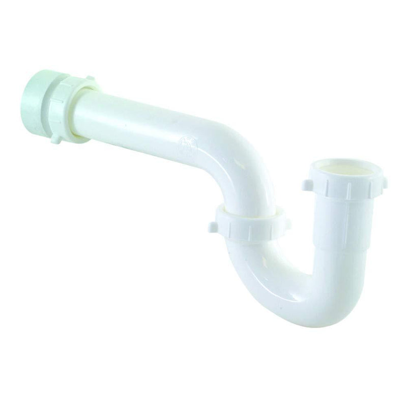 Eastman 35376 P-Trap with Adapter, 1-1/2 inch, 2.1 x 5 x 11, White - NewNest Australia