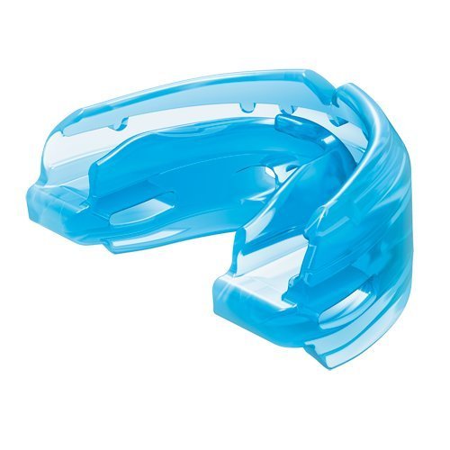 Shock Doctor Double Braces Mouth Guard. Upper and Lower Teeth Protection. Mouthguard No Boil / Instant Fit. For Youth, Teenager, Kids and Adults. Mouth Piece OSFA 12+ yrs STRAPLESS Blue - NewNest Australia