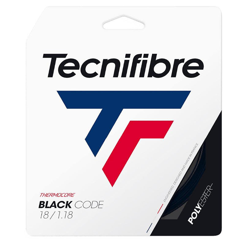 Tecnifibre Black Code Tennis String Set (18 gauge, 1.18) - NewNest Australia