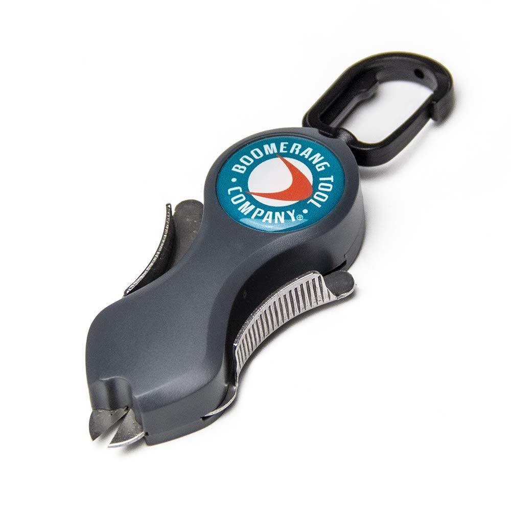 Boomerang Tool Company SNIP Fishing Line Cutters with Retractable Tether and Stainless Steel Blades that Cut Braid, Mono and Fluoro Lines Clean and Smooth! Original Snip Grey - NewNest Australia