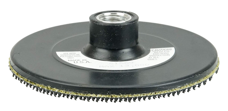 Weiler 51569 4-1/2" Back-up Pad for Hook & Loop Surface Conditioning Disc, 5/8"-11 UNC Nut, Black, Made in The USA 4-1/2" - NewNest Australia