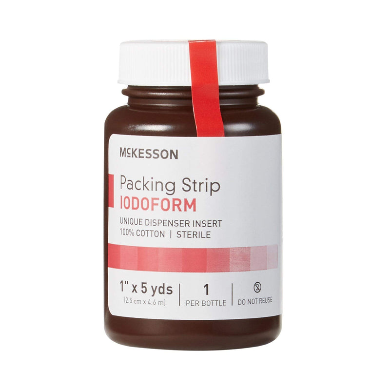 McKesson Packing Strip, Sterile, Iodoform, 100% Cotton, 1 in x 5 yds, 1 Count - NewNest Australia