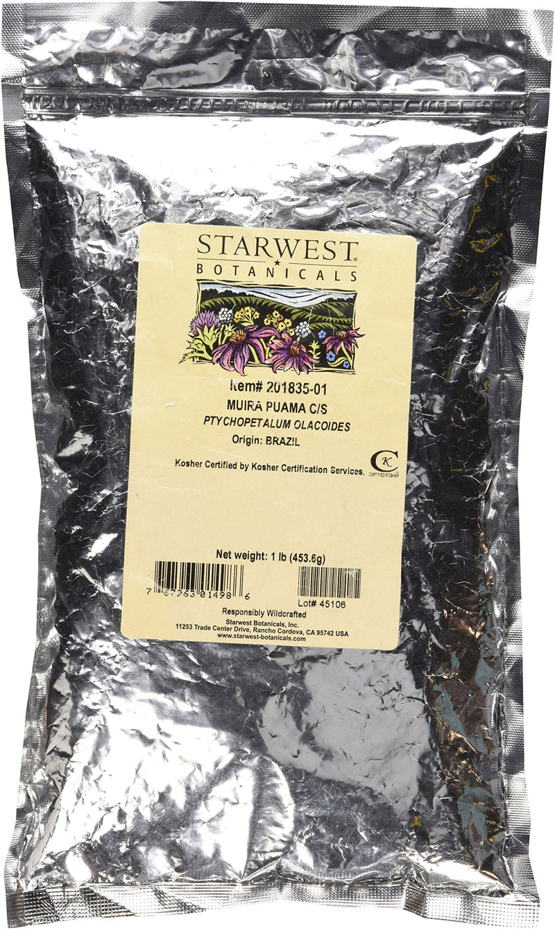 Muira Puama Cut & Sifted - Ptychopetalum olacoides, 1 lb, - NewNest Australia