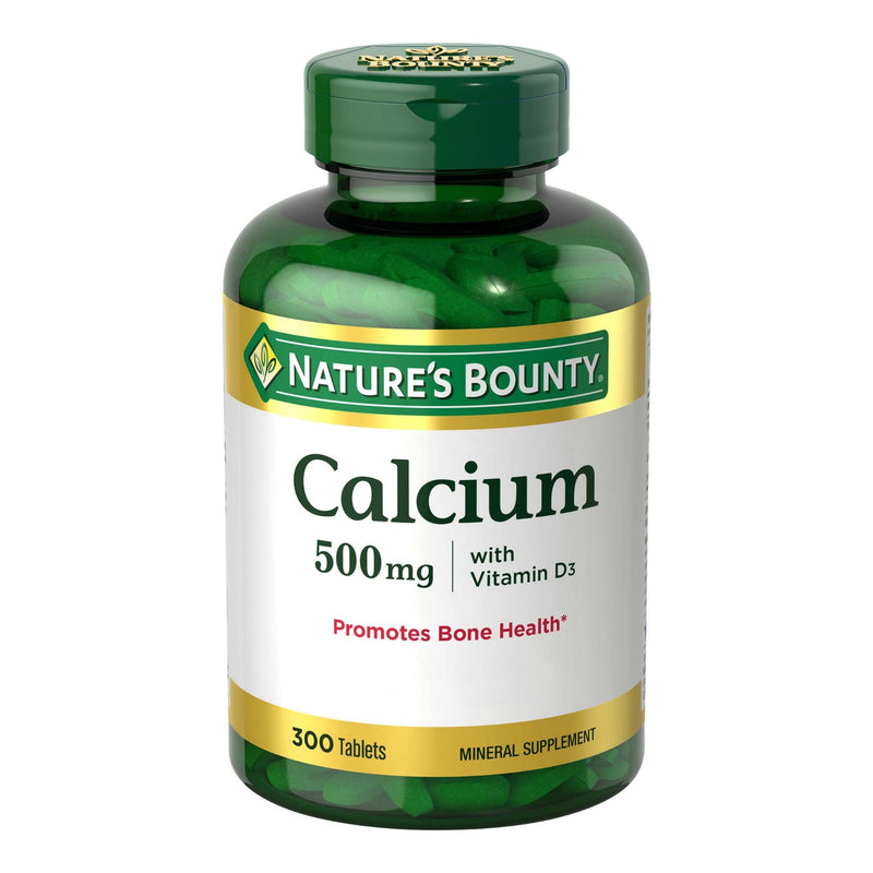 Calcium & Vitamin D by Nature's Bounty, Immnue Support & Bone Health, 500mg Calcium & 400IU D3, 300 Tablets - NewNest Australia