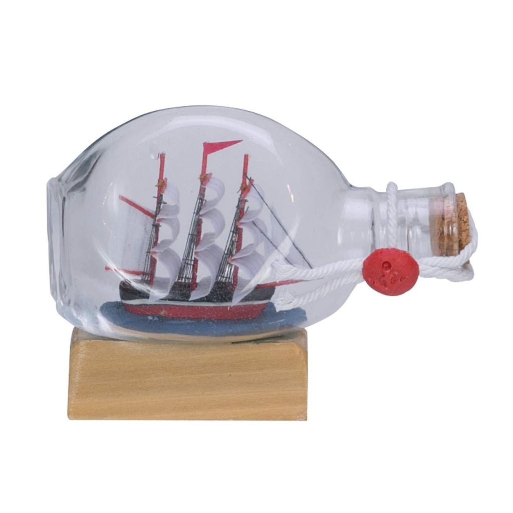 NewNest Australia - Beachcombers 00751 Boat in Round Bottle, Multi Color 