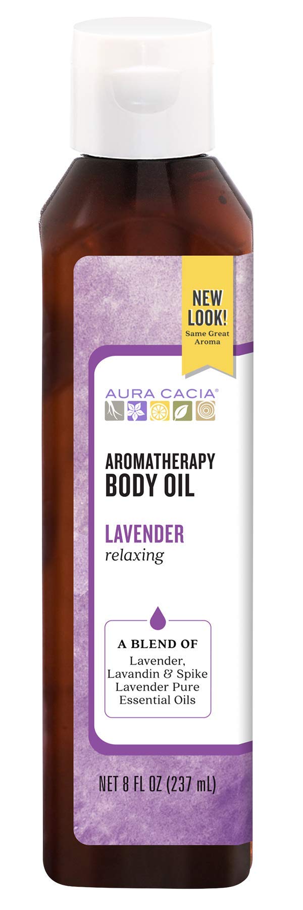 Aura Cacia Relaxing Lavender Aromatherapy Body Oil | GC/MS Tested for Purity | 237ml (8 fl. oz.) - NewNest Australia