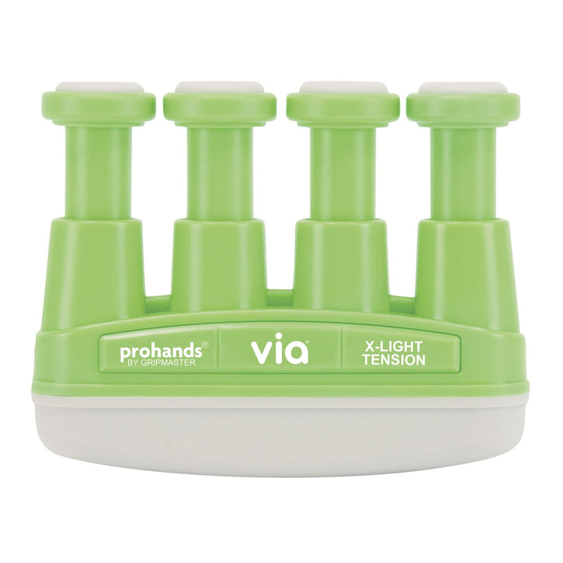 PROHANDS VIA Hand Exerciser, Finger Exerciser (Hand Grip Strengthener), Spring-Loaded, Finger-Piston System, Isolate and Exercise Each Finger 2 lb (X-Light Tension) Green - Via - NewNest Australia