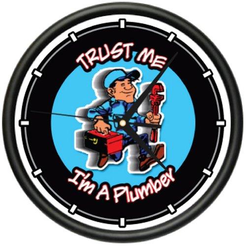 NewNest Australia - Plumber Wall Clock Plumbing Tools Pipe Faucet Office 