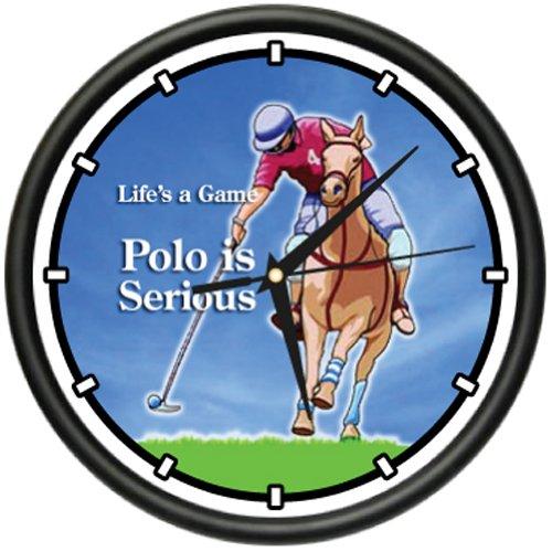 NewNest Australia - Polo Wall Clock Helmet Mallet Boots Chaps Gloves Gift 