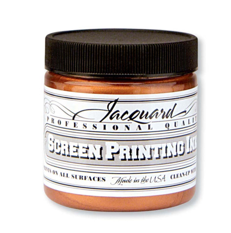 Jacquard Professional Screen Print Ink, Water-Soluable, 4oz Jar, Copper (123) - NewNest Australia