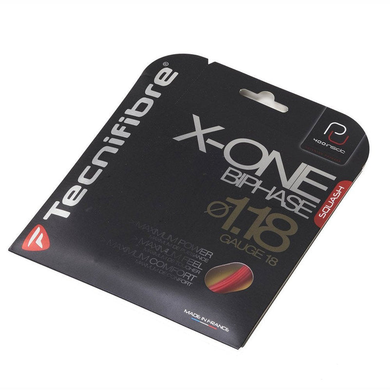 Tecnifibre Power X-One Biphase Squash String Set Red - NewNest Australia