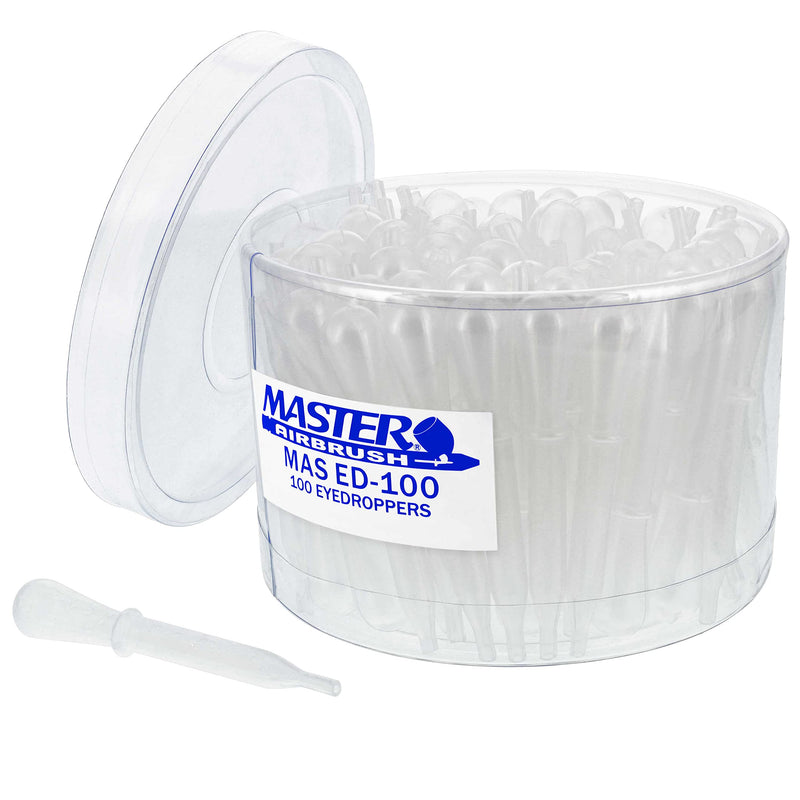 Master Airbrush Brand 100 Pipette Eyedroppers for Liquid Transfer and Airbrush Paint - NewNest Australia