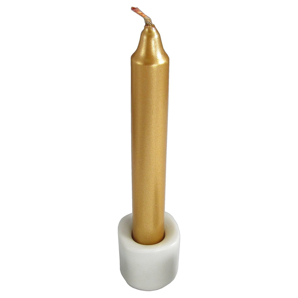 NewNest Australia - AzureGreen White Ceramic Chime Candle Holder 