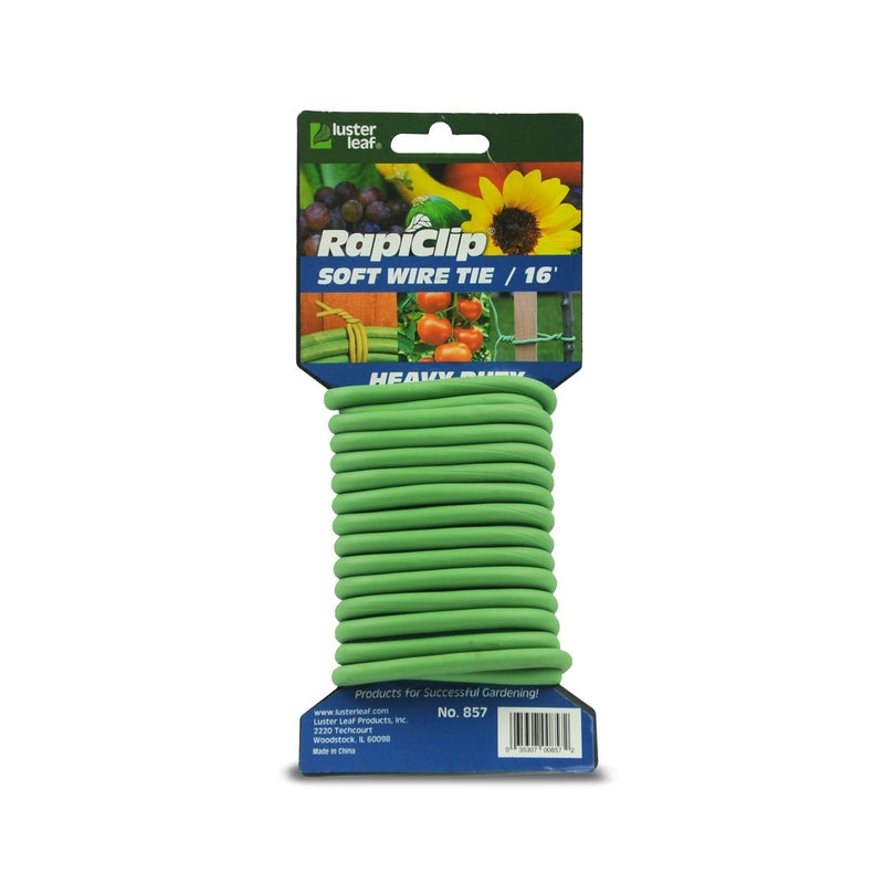 Luster Leaf Rapiclip Heavy Duty Soft Wire Tie 857 Heavy Duty Soft Wire Tie, Green, 16' - NewNest Australia