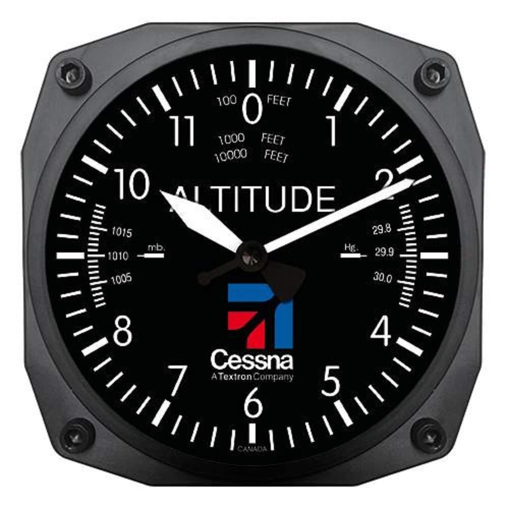 NewNest Australia - Trintec Cessna Altimeter Clock 6.5" Square with Logo 