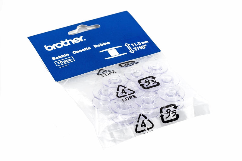 Brother Sewing and Embroidery Bobbins 10-Pack, SA156,Clear - NewNest Australia