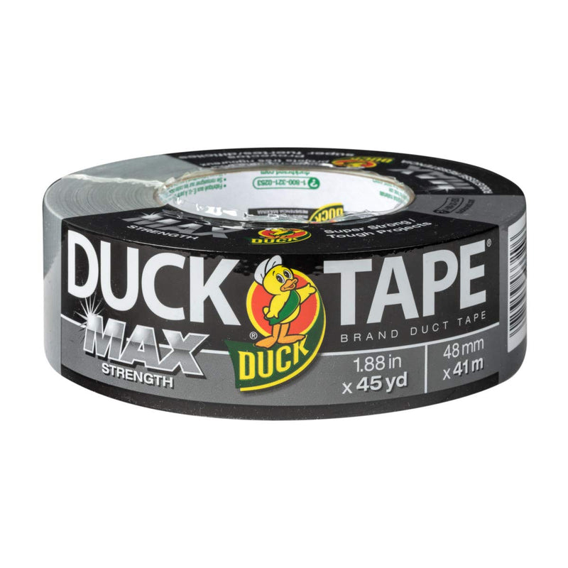 Duck Max Strength 240201 Duct Tape, 1-Pack 1.88 Inch x 45 Yard Silver - NewNest Australia