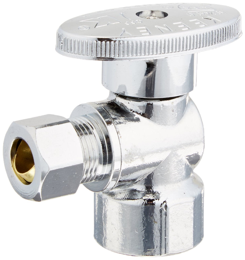 Plumb Pak, Chrome Keeney 2048PCLF 1/2-Inch FIP by 3/8-Inch O.D. Lead Free Quarter Turn Angle Valve - NewNest Australia