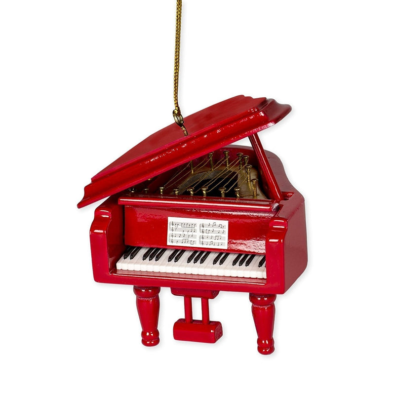 NewNest Australia - Red Grand Piano Tree Ornament 