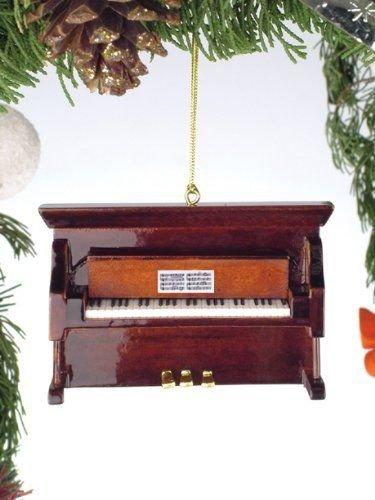 NewNest Australia - Broadway Gifts Brown Upright Piano Tree Ornament (1) 