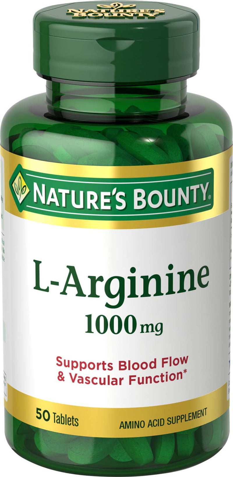 Nature's Bounty L-Arginine 1000 mg, 50 Tablets - NewNest Australia