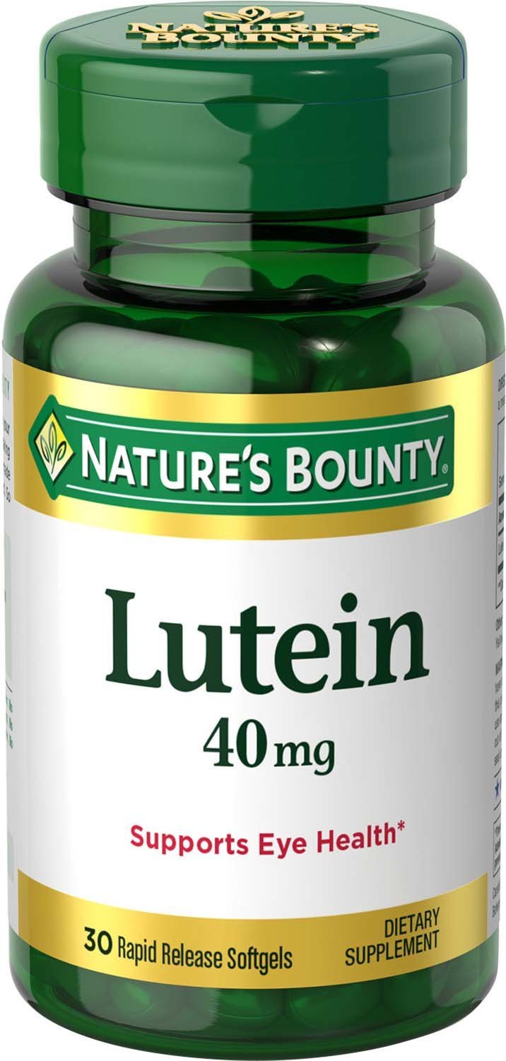 Nature's Bounty Lutein Pills, Eye Health Supplements and Vitamins, Support Vision Health, 40 mg, 30 Softgels - NewNest Australia