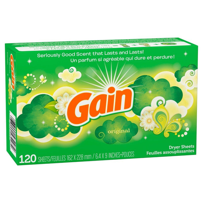 Gain Original Dryer Sheets, 120 Count - NewNest Australia
