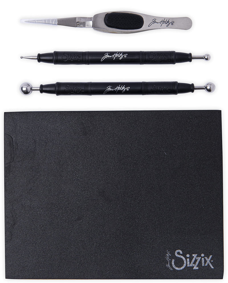 Sizzix (Black) Tim Holtz Shaping Kit 665304 – Scrapbooking and Cardmaking Paper Sculpting Set, One Size - NewNest Australia
