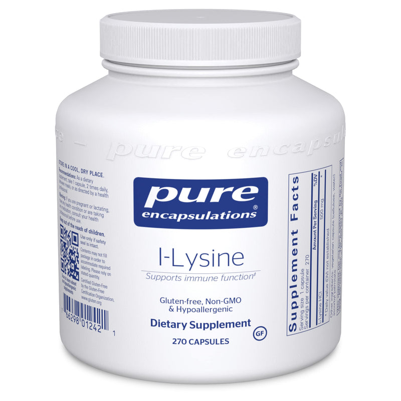 Pure Encapsulations L-Lysine | Amino Acid Supplement for Immune Support and Gum Health* | 270 Capsules Standard Packaging - NewNest Australia