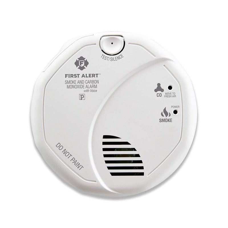 FIRST ALERT BRK SC7010BV Hardwired Talking Photoelectric Smoke and Carbon Monoxide (CO) Detector 1 pack Photoelectric Technology with Voice - NewNest Australia