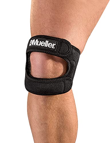 Mueller Sports Medicine Adjustable Max Knee Strap, Patella Tendon Support, for Men and Women, Black, One Size - NewNest Australia
