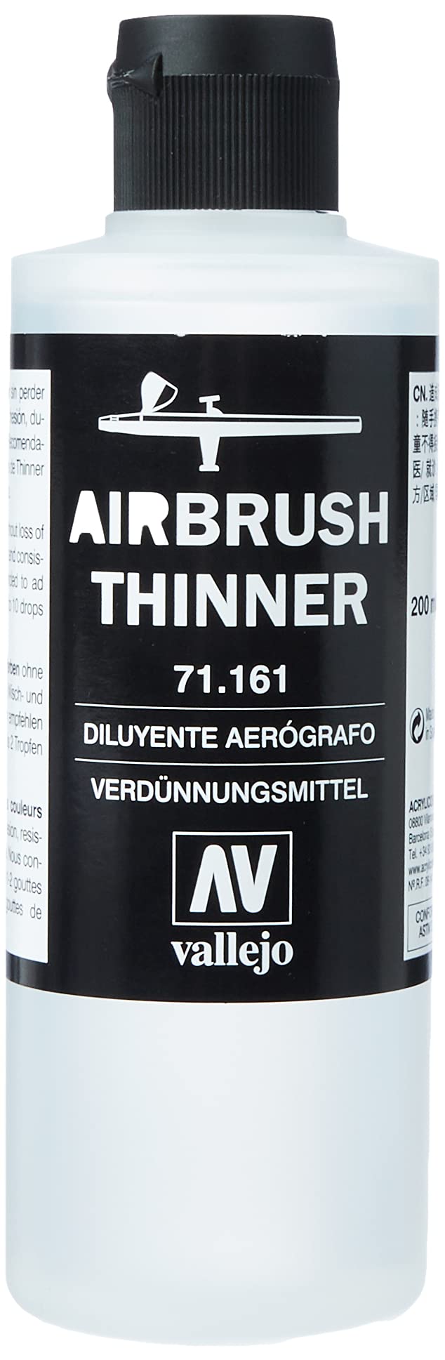 Vallejo Airbrush Thinner 200ml Paint - NewNest Australia