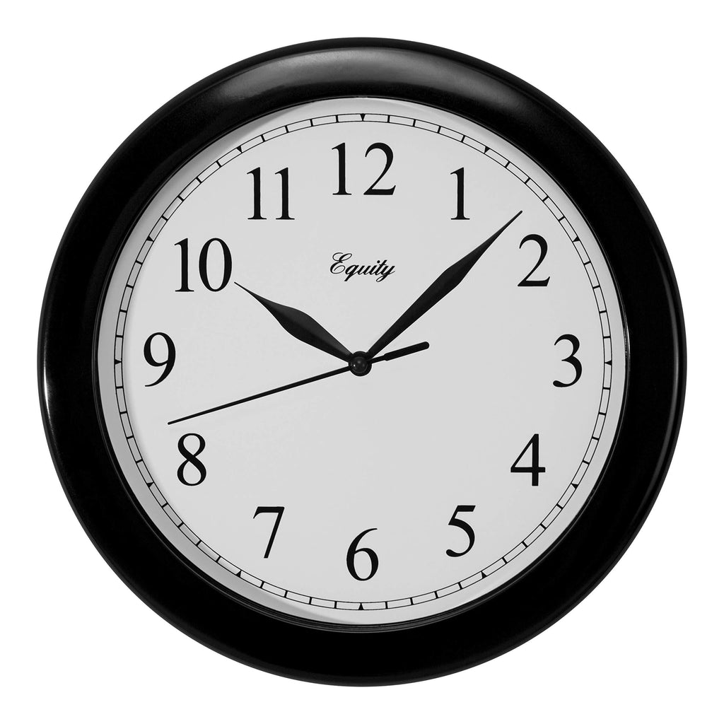 NewNest Australia - Equity by La Crosse 25203 10 Inch Clock, Black, Pack of 1 