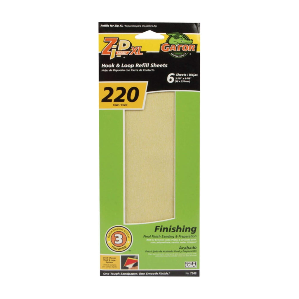 Zipxl Hook & Loop Sanding Sheet Refill 220 Grit (Pack Of 5) - NewNest Australia