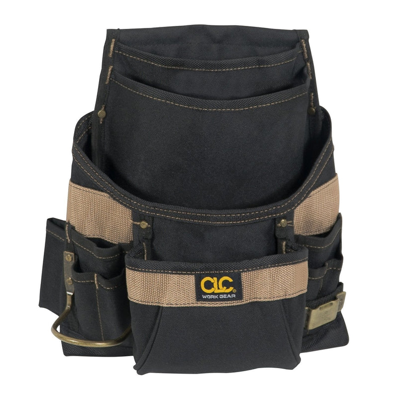 Custom Leathercraft 1620 Tool Bag, 11 Pockets, Steel Hammer Loop - NewNest Australia