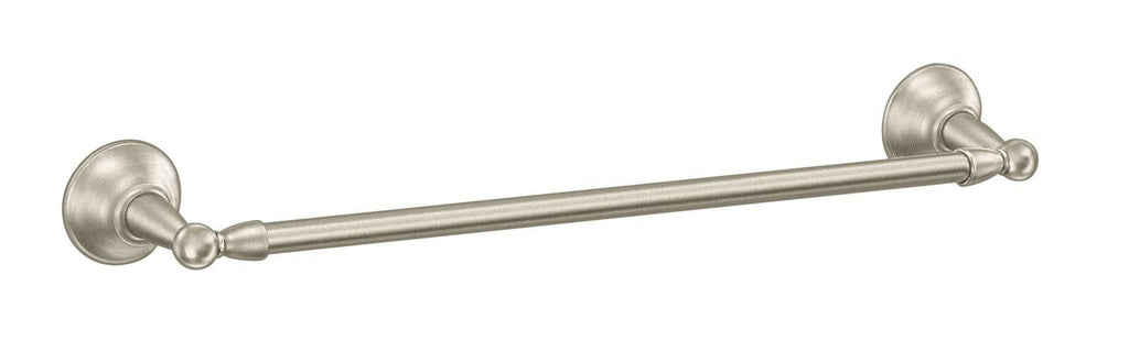 Moen DN6818BN Sage Collection 18-Inch Single Towel Bar, 18 Inch, Brushed Nickel - NewNest Australia