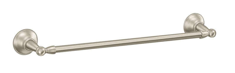 Moen DN6818BN Sage Collection 18-Inch Single Towel Bar, 18 Inch, Brushed Nickel - NewNest Australia