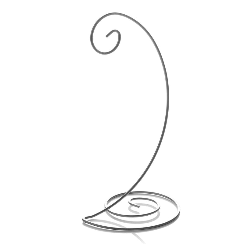 NewNest Australia - TRIPAR Spiral Bottom Ornament Stand, Silver small-10" 