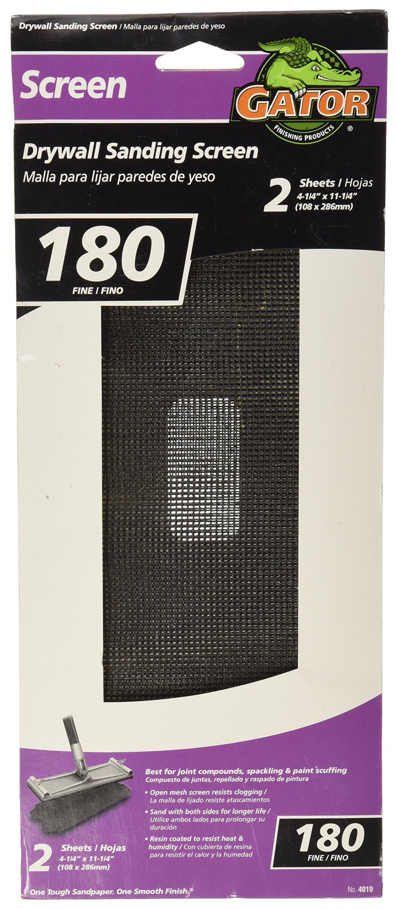 4-3/8" X 11" 180-Grit Drywall Sanding Screens (Pack of 2) - NewNest Australia