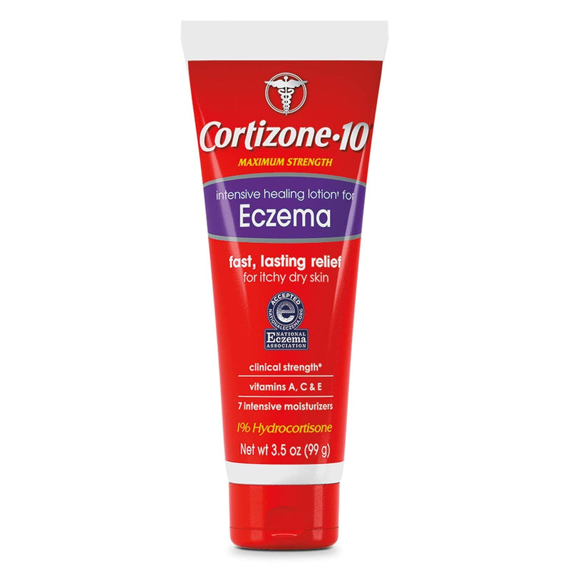 Cortizone 10 Intensive Healing Lotion for Eczema 3.5 oz., Maximum Strength 1% Hydrocortisone With Vitamins A, C & E - NewNest Australia