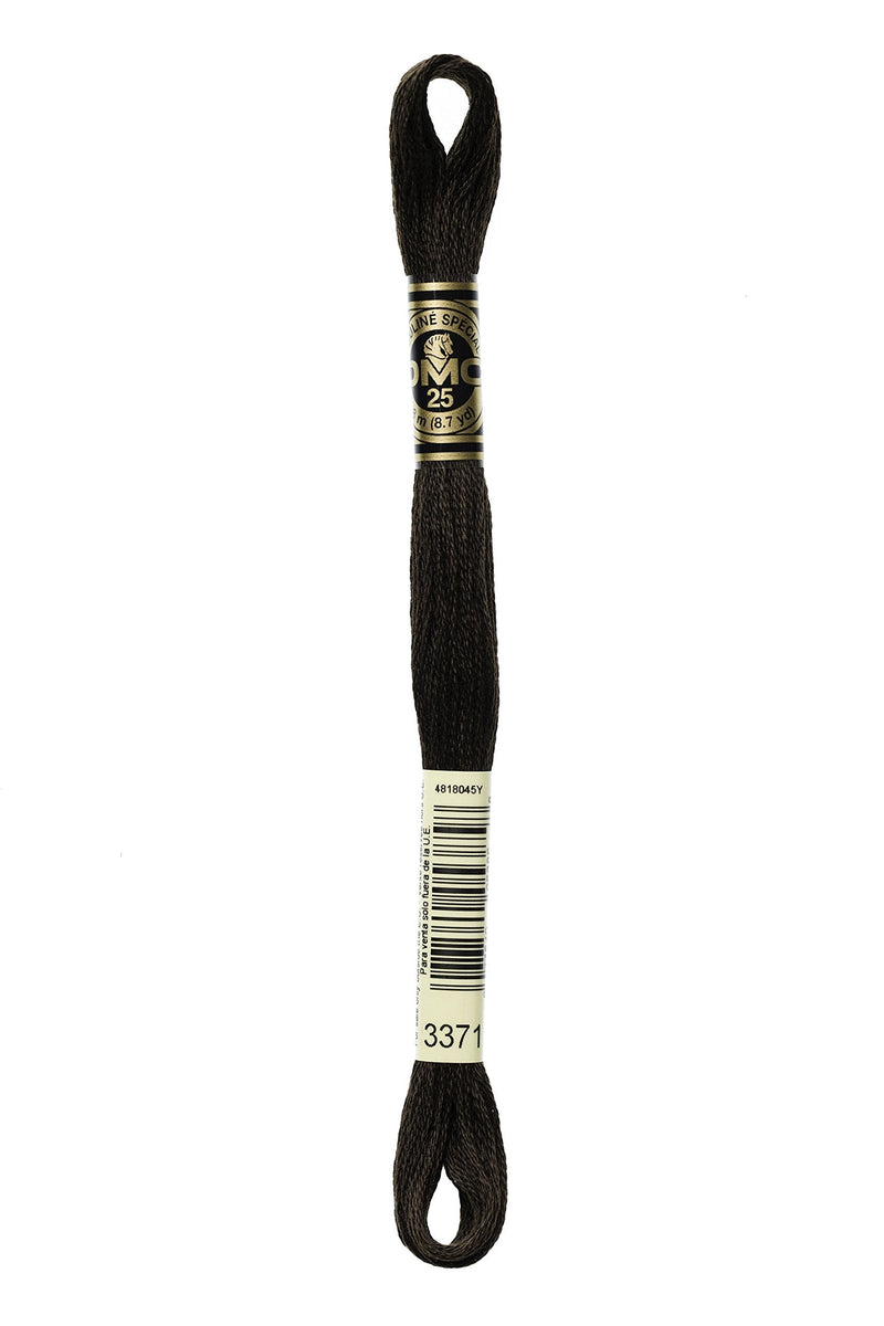 DMC Thread 6-Strand Embroidery Cotton 8.7 Yards Black Brown 117-3371 (12-Pack) Black-brown - NewNest Australia