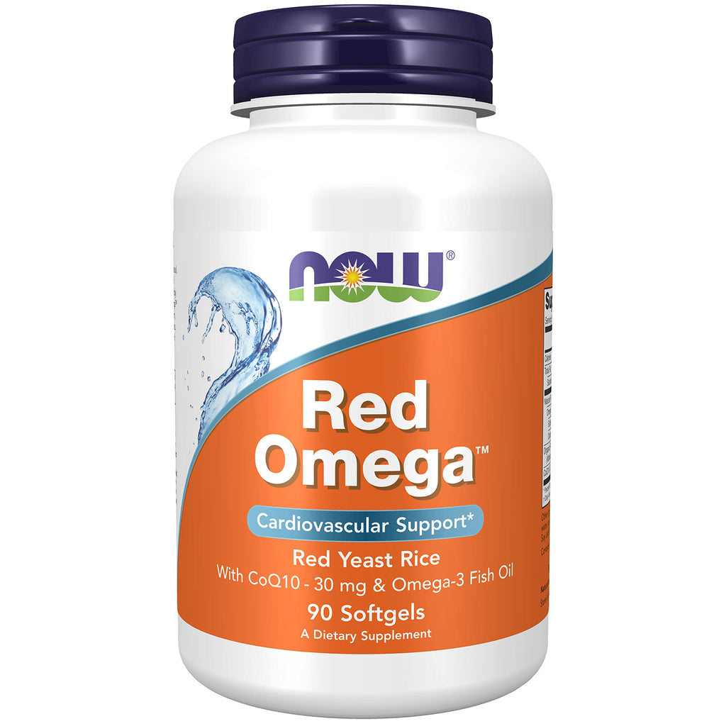 NOW Supplements, Red Omega with CoQ10 30 mg and Omega-3 Fish Oil, 90 Softgels - NewNest Australia