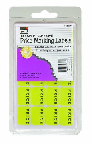 Charles Leonard Sale Price Marking Labels, Blank Price Self Adhesive Stickers, Yellow, 300/Box (72300) - NewNest Australia