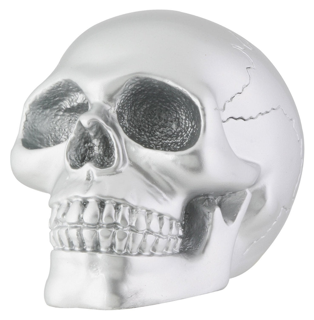 NewNest Australia - Silver Skull Head Collectible Skeleton Decoration Statue 